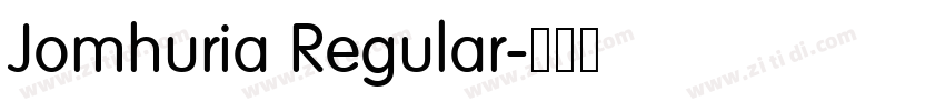 Jomhuria Regular字体转换